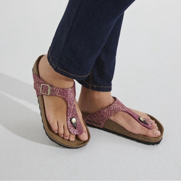 Birkenstock women’s sandals size 11 available dark fuchsia - Picture 7 of 12